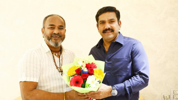 Ramesh Katti calls on Vijayendra at home, wants Chikkodi LS ticket 