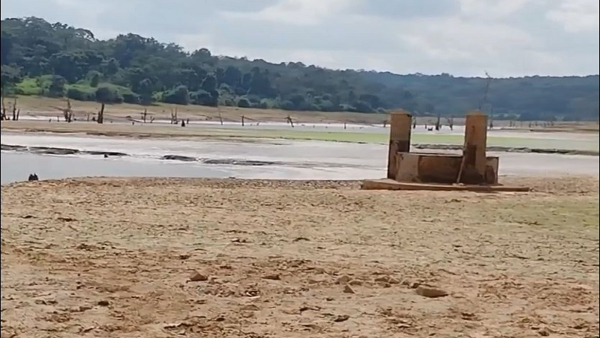 Karnataka Drought: Visibility Of Shiva Temple In Chiklihole In Kodagu