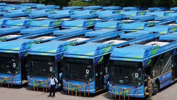 Volvo buses to the bengaluru airport have been replaced by electric AC buses