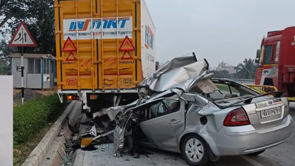 Amazon company manager death in road accident at bengaluru