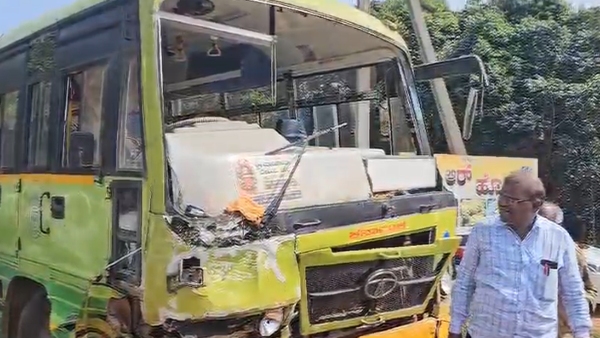 Car-KSRTC Bus Accident At Uttara Kannada Sirsi