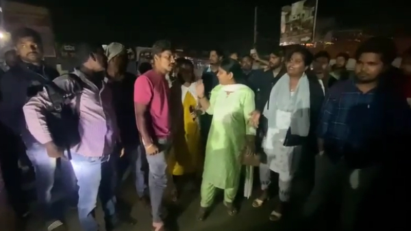 Shortage Of Bus For Dharmasthala Devotees Protest In Chikkamagaluru 