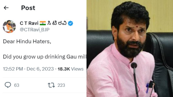 Discover What Karnataka BJP Leader CT Ravi Said About Hindus