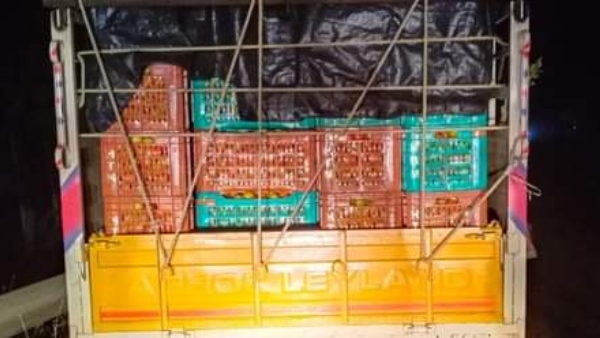 Davanagere SP admitted the injured in accident to hospital