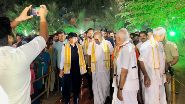 HD Kumaraswamy Shouted Jai Shri Ram Slogan In Kalladka