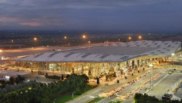 Bengaluru Kempegowda International Airport logo is completely Kannada 