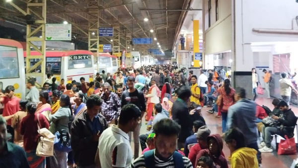 Bengaluru-Mangaluru Train Cancelled: Increased number of passengers at KSRTC bus stand