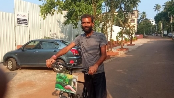 Uttar Pradesh Youth 50,000 KM Cycling For Save Environment