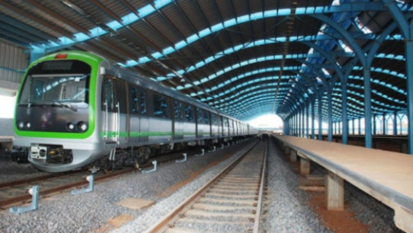 Nagasandra Green Line Metro traffic has been suspended for the past one hour