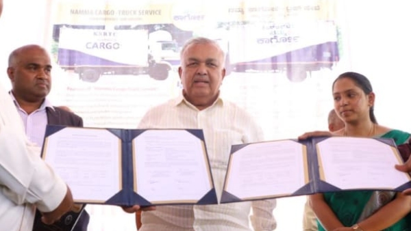 Namma Cargo: KSRTC Starts Goods Service, Minister Ramalinga Reddy Flags Off Namma Cargo Namma Cargo: KSRTC Starts Goods Service, Minister Ramalinga Reddy Flags Off Namma Cargo