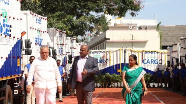 Namma Cargo: KSRTC Starts Goods Service, Minister Ramalinga Reddy Flags Off Namma Cargo Namma Cargo: KSRTC Starts Goods Service, Minister Ramalinga Reddy Flags Off Namma Cargo