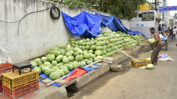  Street Vendors Protest Against BBMP On December 19