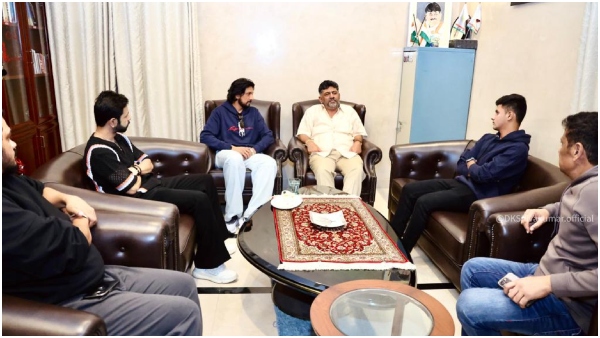 Sudeep Met Deputy CM DK Shivakumar