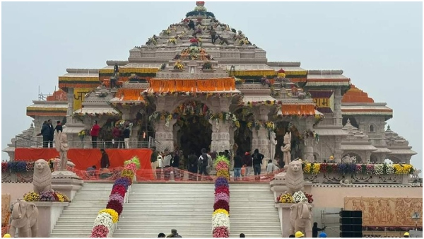 2,500 ಕ್ವಿಂಟಾಲ್ ಹೂಗಳಿಂದ ರಾಮಮಂದಿರ ಅಲಂಕಾರ