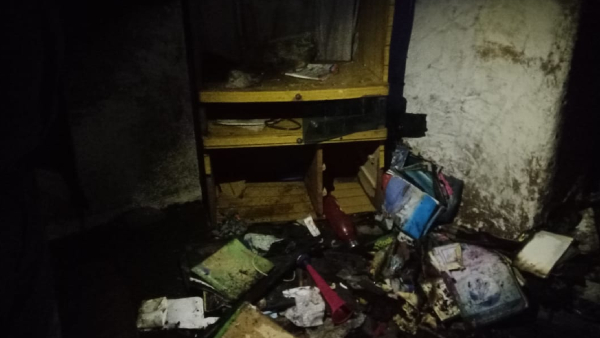 Fire to House Four Lakhs money students books gold burns in Thoranagatte village Fire to House Four Lakhs money students books gold burns in Thoranagatte village