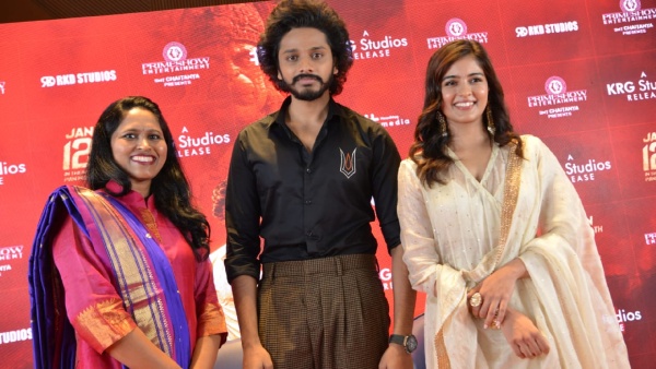 Hanuman Movie Team Visited Bengaluru For Cinema Promotion 