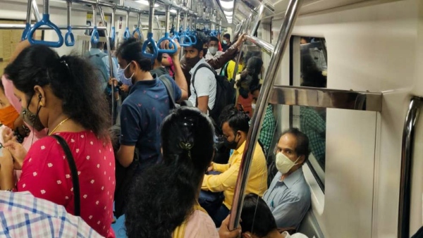Bengaluru: Millions of people traveled in the metro in a single day year-end