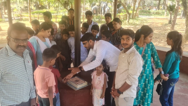 New Year Celebration with Orphans Childrens in Davanagere district 