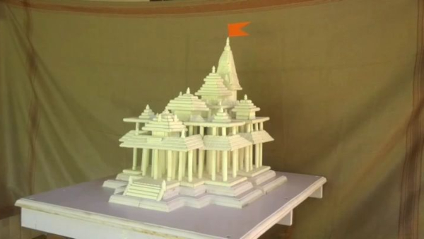 Honnavar Artist Has Built The Ram Mandir In 1,200 Chalk Pieces