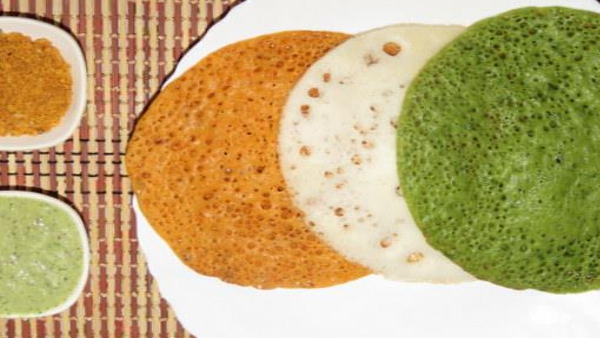 How to make Tricolor Dosa and Idli on Republic Day in Kannada