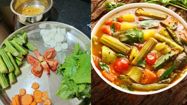 Vegetable Sambar Recipe: How to make North Karnataka Vegetable Sambar in kannada