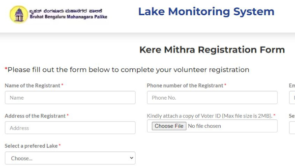 BBMP Extended Date of Registration in Website of Kere Mitra- Hasiru Mitra, check last date
