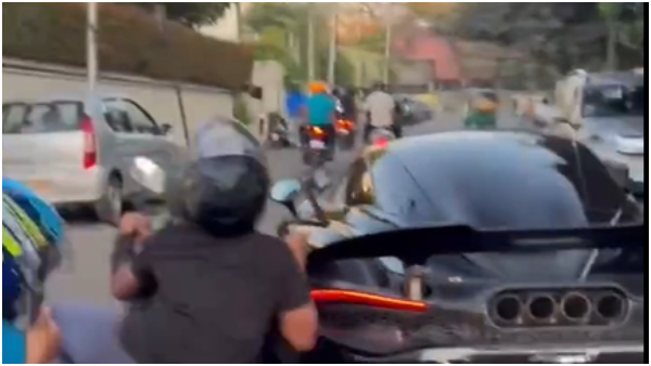  Bengaluru Bikers Collide Trying to Film McLaren Supercar