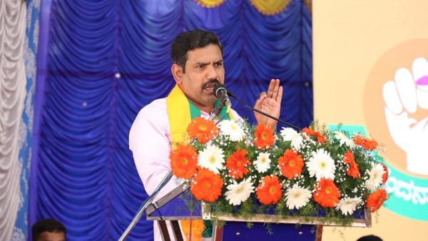 BJP State President BY Vijayendra Lashes Out At Congress On Chalo Dilli Protest