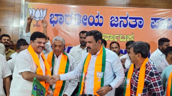 Madal Mallikarjuna Joined BJP In The Presence Of B.Y Vijayendra