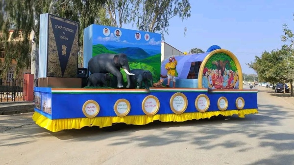 First Place For Chamarajanagar In Constitution Awareness Jatha