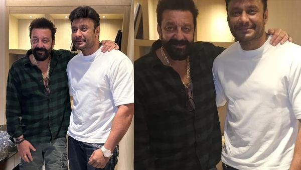 Challenging Star Darshan Thoogudeepa Meets Bollywood Actor Sanjay Dutt