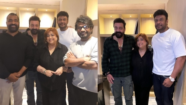 Challenging Star Darshan Thoogudeepa Meets Bollywood Actor Sanjay Dutt