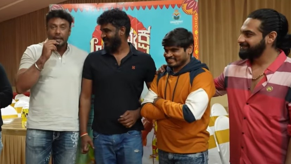 Challenging Star Darshan Watched Chikkanna Starrer Upadhyaksha Kannada Movie