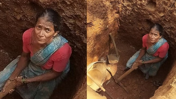 55-Year-old woman in Sirsi digs well to provide water for Anganwadi childrens