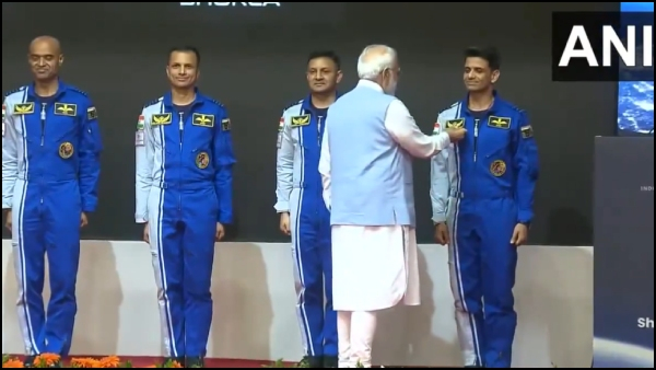 ISRO Gaganyaan Astronauts Names: PM Modi Unveils Names of 4 Astronauts for Gaganyaan Mission