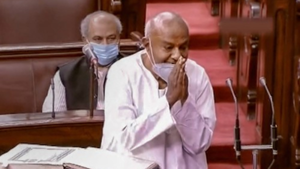 Kindly Agree To Mekedatu Scheme HD Deve Gowda Appealed With His Hands 