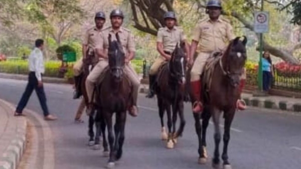 Horse Patrolling Launch By Police Force In Bengaluru City 
