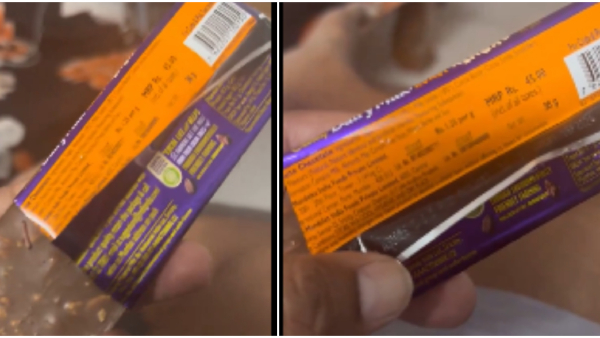 Viral Video: Hyderabad Man Who Found Live Worm in Cadbury Dairy Milk Viral Video: Hyderabad Man Who Found Live Worm in Cadbury Dairy Milk
