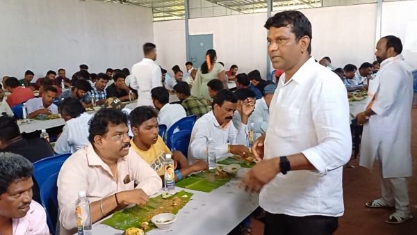 Meat meal party by Chamarajanagar Congress ticket aspirant