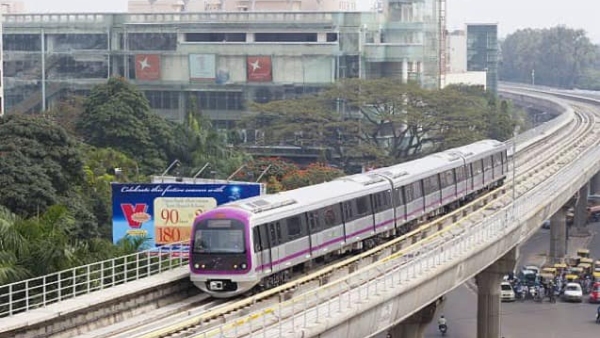 Namma Metro Purple Line Train Is Running Slow Namma Metro Purple Line Train Is Running Slow