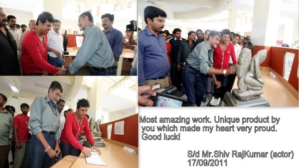 Hatrick Hero Shivaraj Kumar likes Mysuru Kiran Subbaiah Works