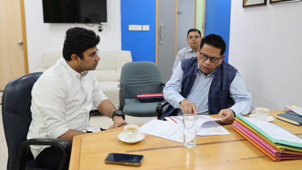 Bengaluru Namma Metro: Trial Run Very Soon in Yellow Line: says Tejasvi Surya Bengaluru Namma Metro: Trial Run Very Soon in Yellow Line: says Tejasvi Surya