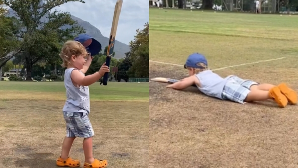 Three-year-old kid batted: Video goes viral Three-year-old kid batted: Video goes viral