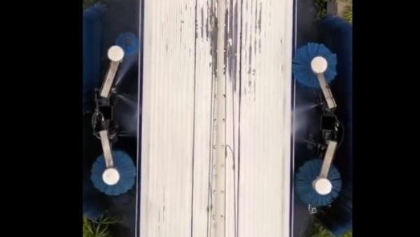 Indian Railways: Automatic Train Coach Washing Video Share by Railway Ministry