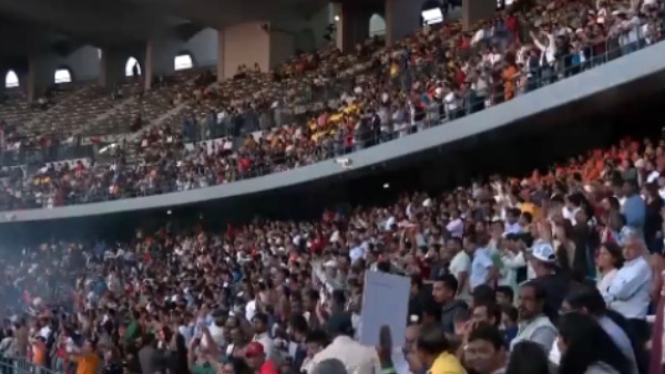 Indias Vande Mataram Patriotic song at Abu Dhabi Stadium, video viral 