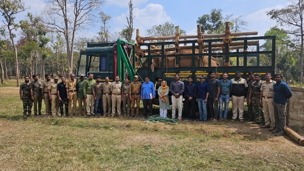 Wild elephant death dute to heart attack in Bandipur