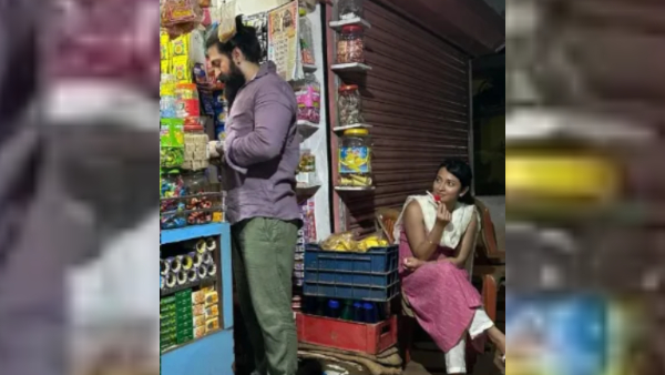 Rocking star Yash and Radhika Pandit Visit Chitrapur Mutt Uttara Kannada District