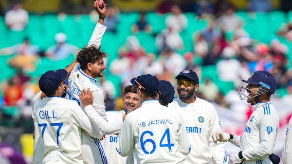 R Ashwin Passes Baton to Kuldeep Yadav in 100th Test at Dharamsala R Ashwin Passes Baton to Kuldeep Yadav in 100th Test at Dharamsala