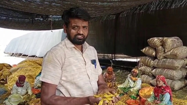Belagavi Farmer Sold Turmeric At The Highest Price In This Year Belagavi Farmer Sold Turmeric At The Highest Price In This Year