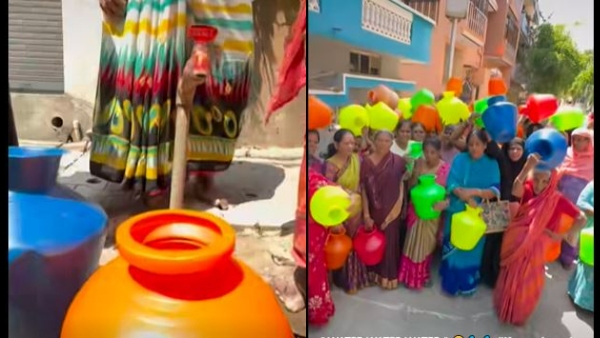 Bengaluru Water Crisis Ex-BBMP Corporator Made Reels Video With Karimani Malika Music Goes Viral